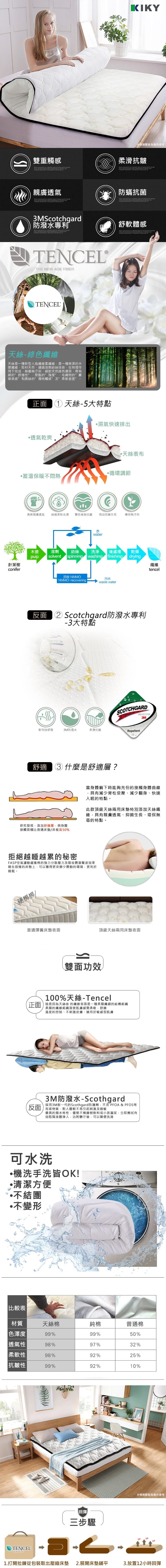 天絲雙面兩用日式薄床墊