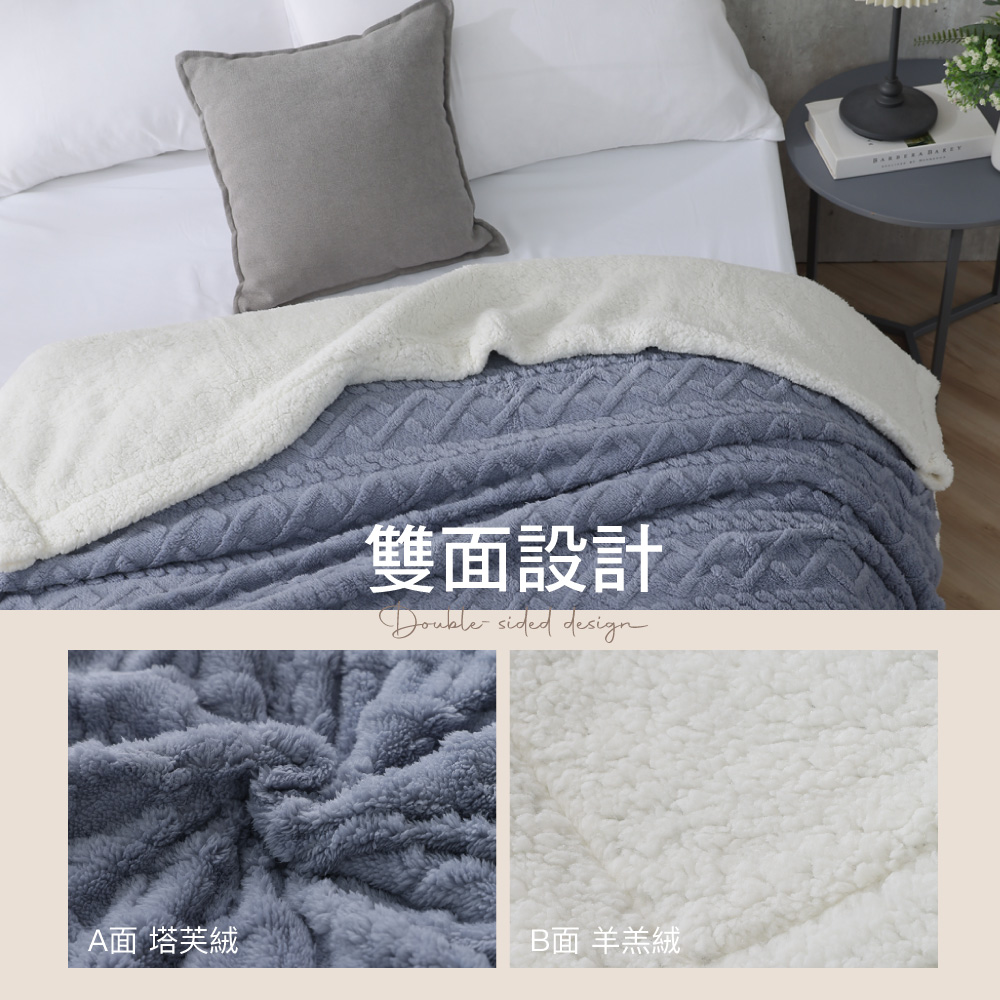 【BEST】韓系包邊塔芙絨x羊羔絨毯被 保暖被 絨被 毛毯 冬被 法蘭絨