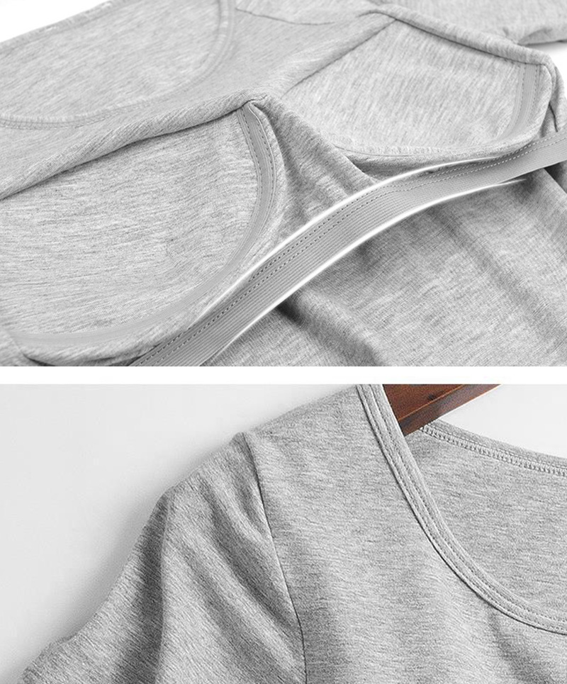 莫代爾舒棉BRA多色長袖上衣 M-XXL 多色任選