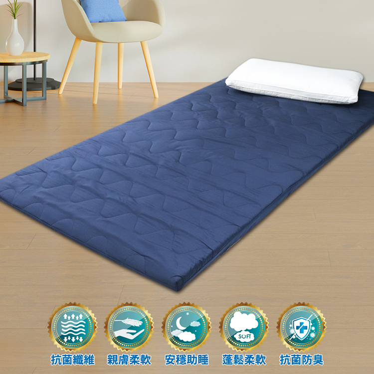 【Victoria】台灣製造大和防蟎抗菌床墊 可拆洗 折疊式床墊 學生宿舍床墊