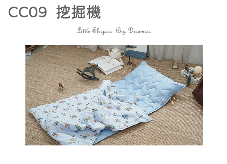 台灣製純棉雙層紗兒童睡墊四季被三件組 幼兒園午睡墊 兒童睡袋