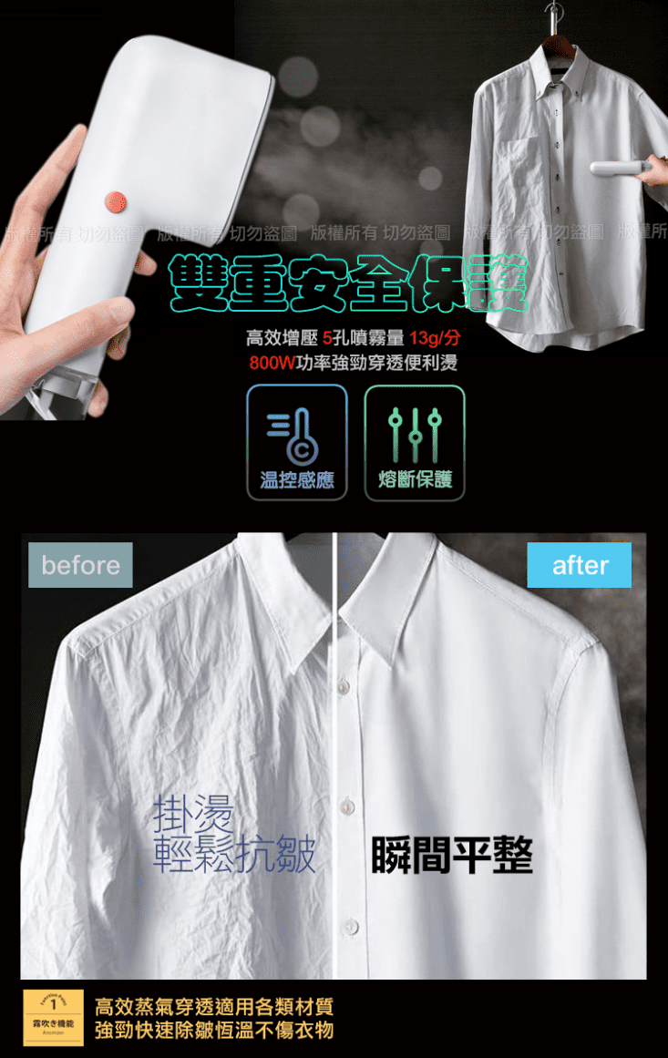 GPLUS 手持式蒸氣掛燙機 GP-H001 手持式熨斗