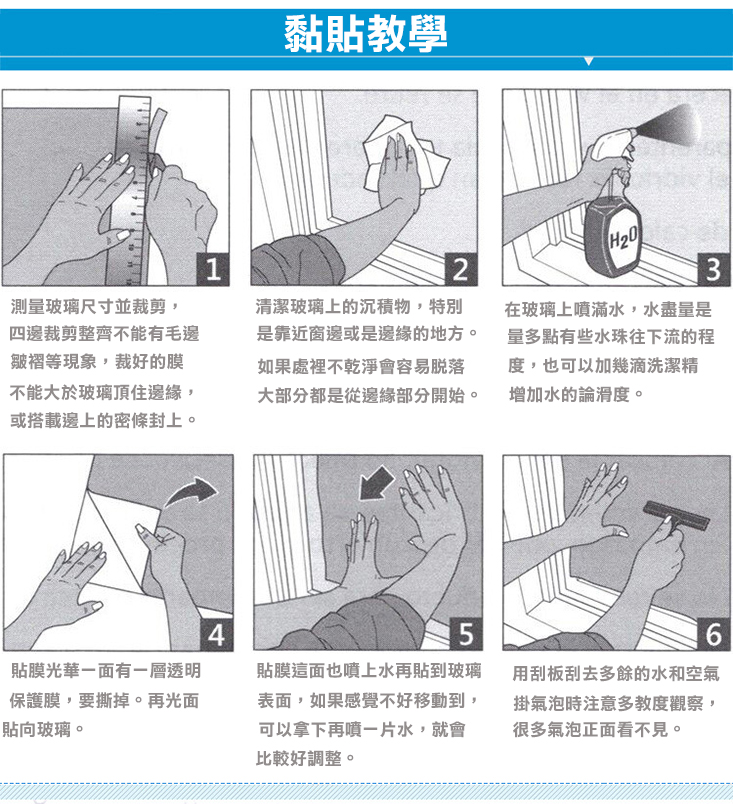 全黑不透光玻璃靜電貼膜 防窺玻璃貼 放UV日曬 可重複使用 (四種尺寸)