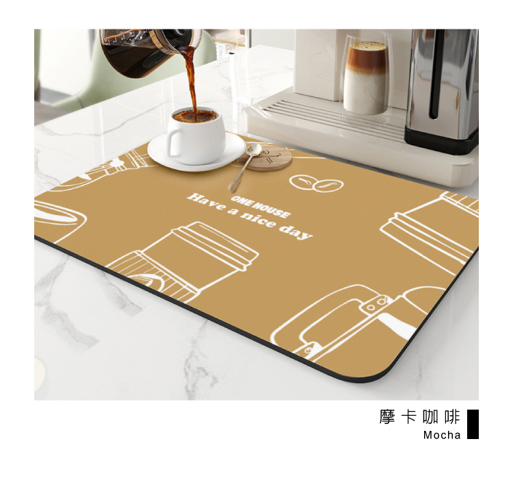 北歐原創珪藻土瀝水軟墊