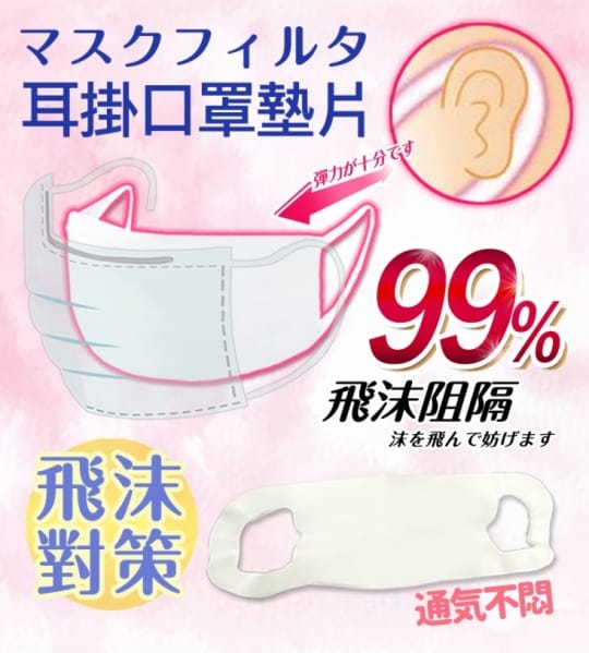 銷日等級耳掛式口罩墊片