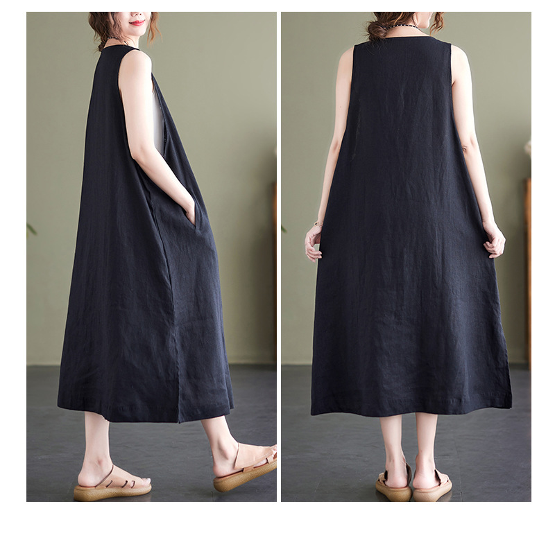 中大尺碼寬鬆涼爽修身顯瘦連身裙 2款 L-2XL 洋裝 連衣裙