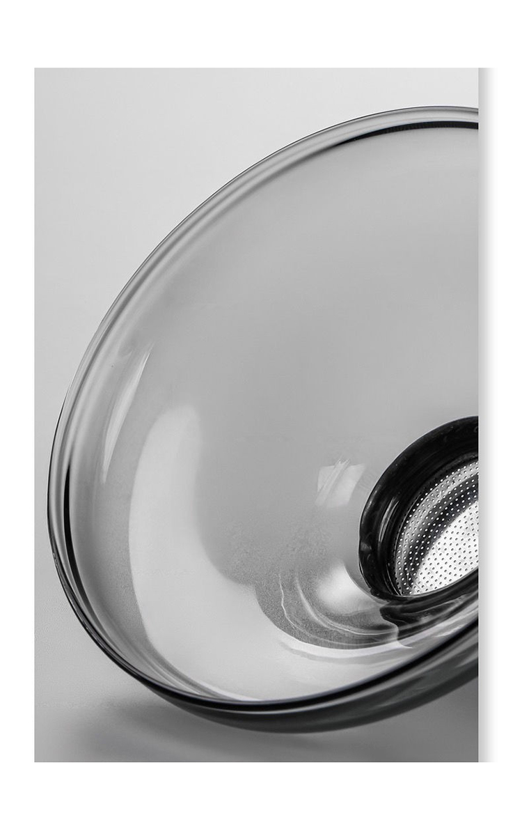 日式觀山耐熱玻璃茶漏濾茶器