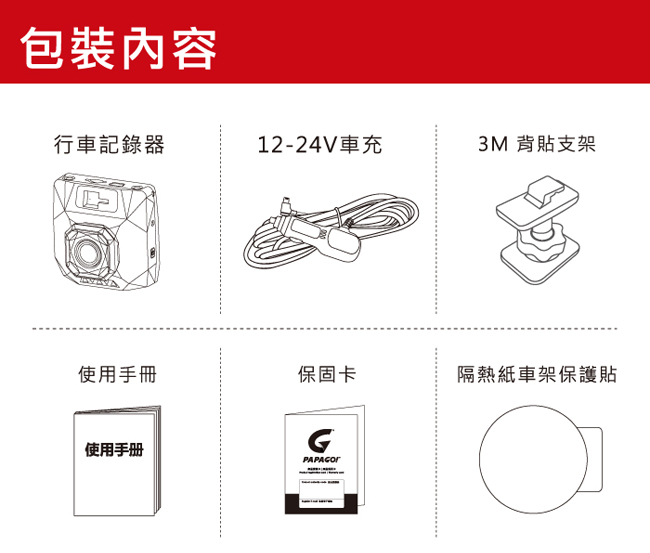 PAPAGO !GoSafe D11超廣角水晶級玻璃鏡頭行車記錄器