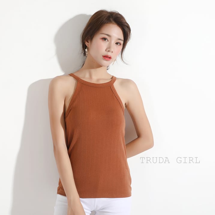 超柔帶胸墊免穿bra背心上衣 莫代爾背心 胸墊背心 五色任選