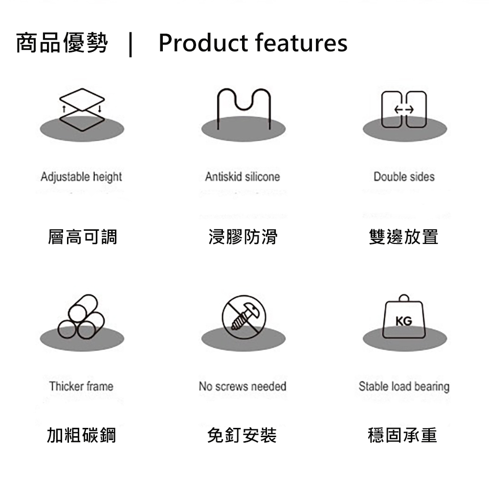 工業風廚房鍋具收納架 廚房收納架