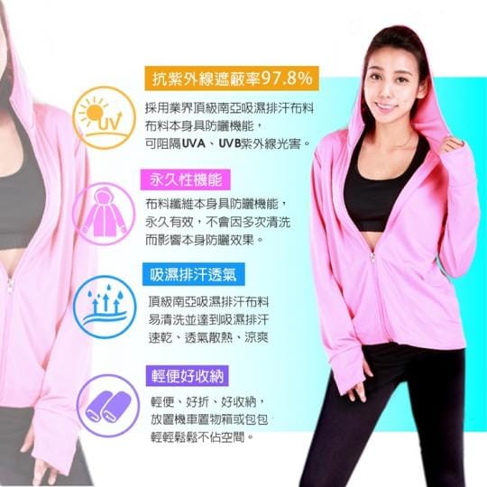 台灣製抗UV防曬吸排外套
