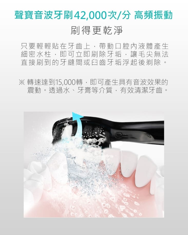 【SAMPO聲寶】五段式音波震動牙刷 TB-Z1906L