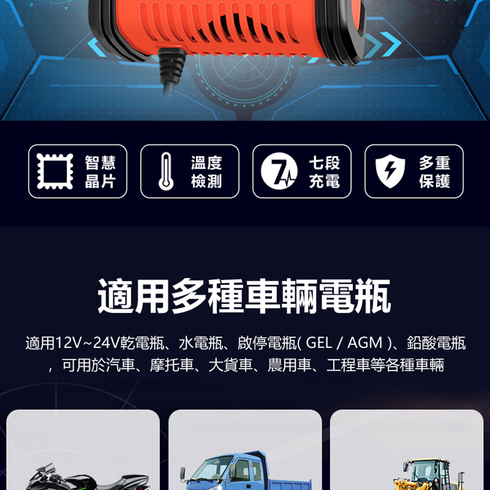 1.85吋大螢幕電瓶充電器 BTC-01