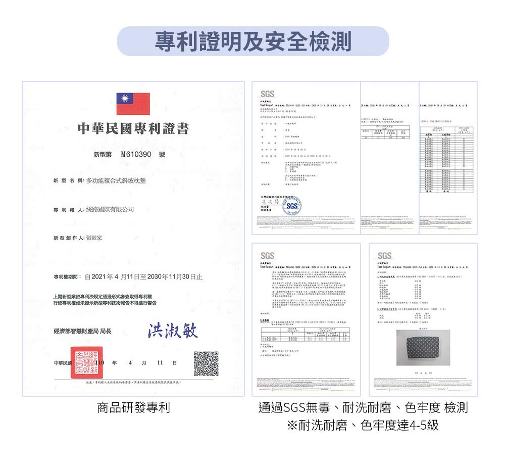 【日本旭川】人體工學美姿靠墊 (贈石墨烯毯) 二段折疊三角靠墊 抬腿枕 腰墊
