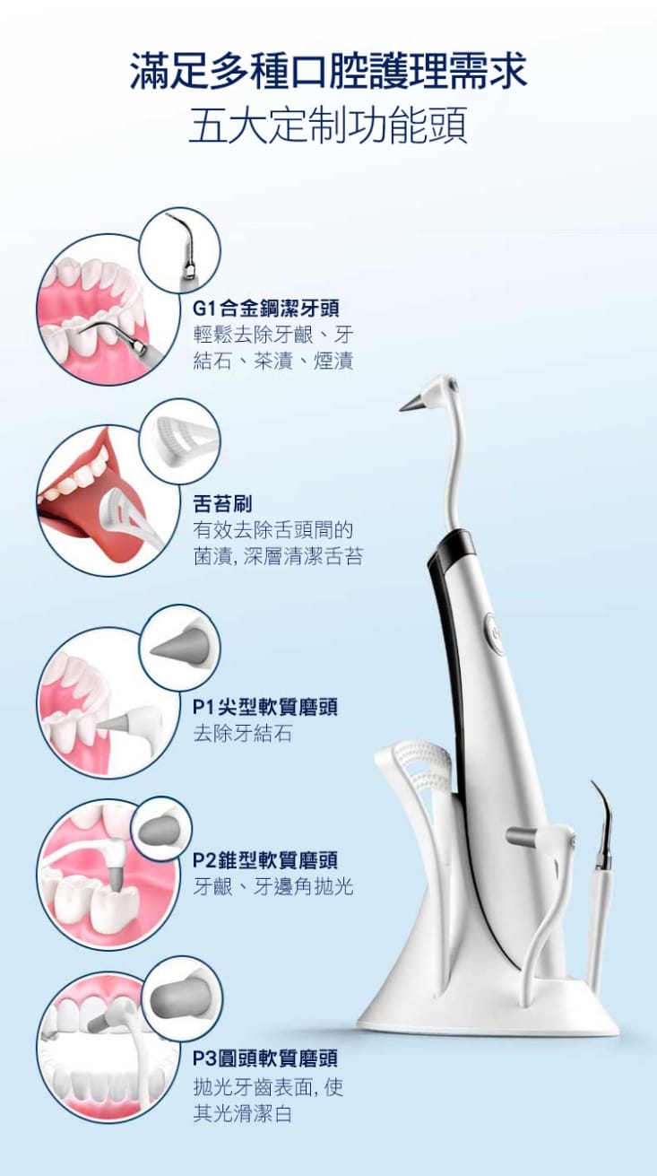 VIBRATION 高效多功能電動潔牙沖牙器
