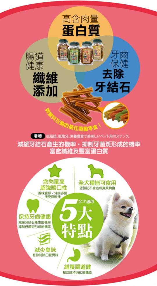 特大桶強效嚼嚼狗潔牙骨
