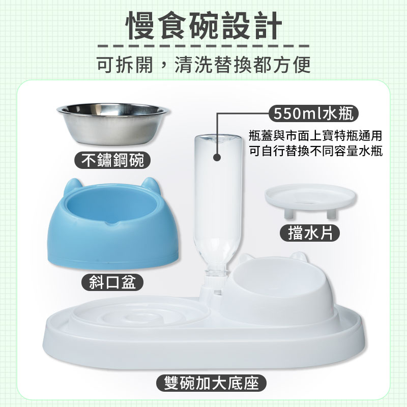 ◤快速到貨、一碗多用◢多功能四合一寵物碗【多色可選】