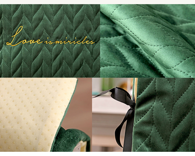 現代壓紋絲絨椅背套墊椅套