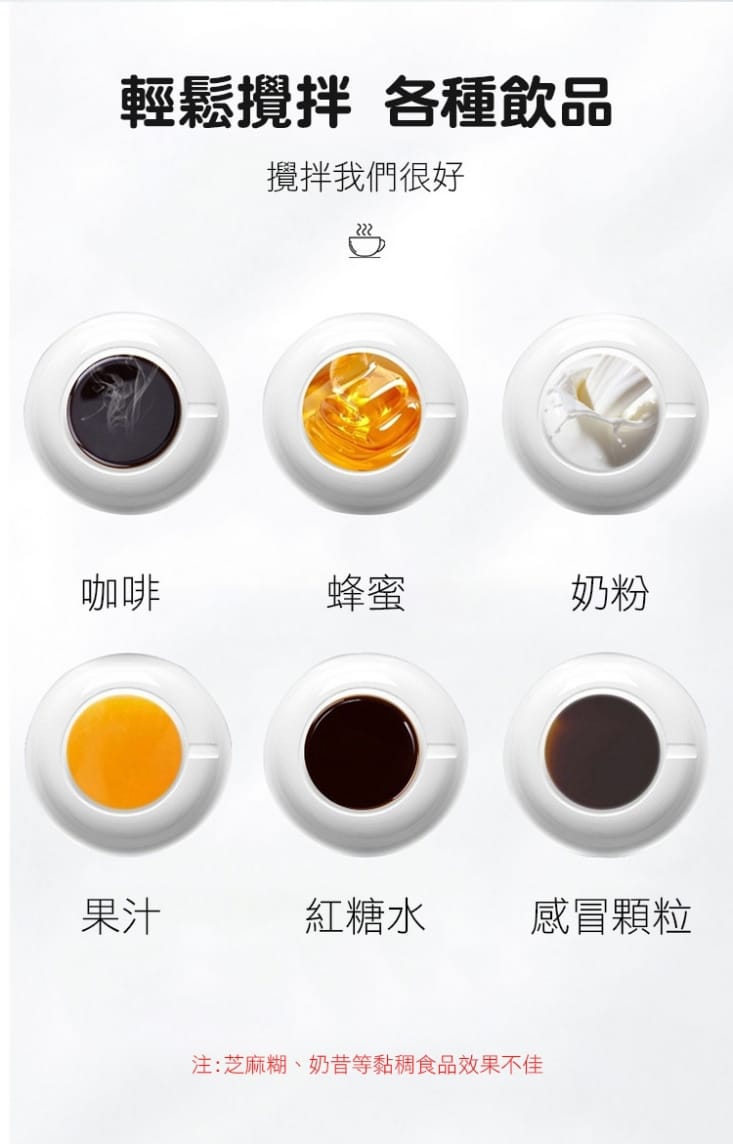便攜按壓電動咖啡攪拌杯(電池)
