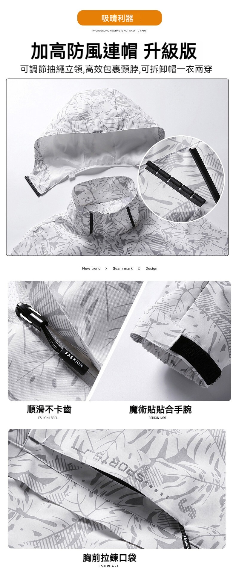 高質感機能男女款迷彩秋冬連帽防風保暖衝鋒外套 L-5XL 多色可選