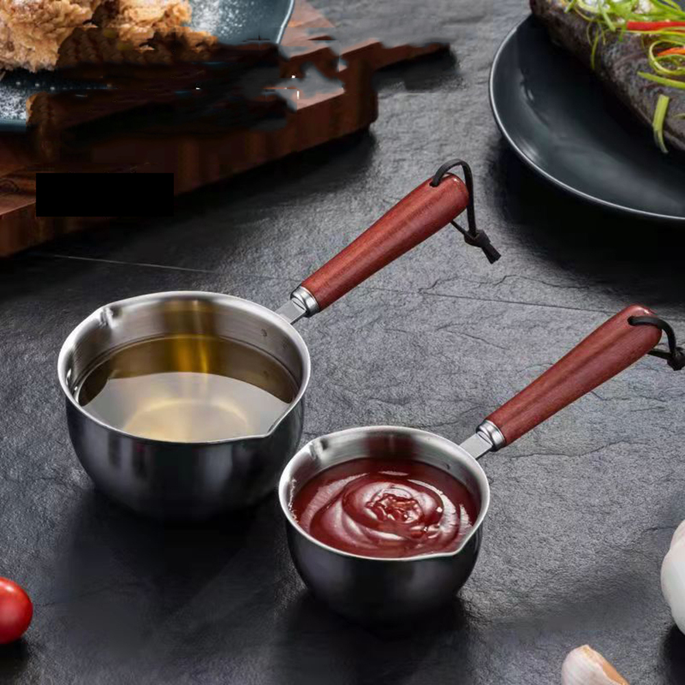 304不銹鋼潑油專用小鍋