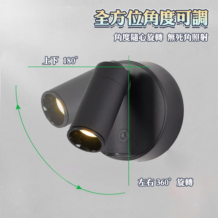 超強續航USB充電磁吸照明燈 3檔燈光調節 壁燈 展示燈 投射燈 床頭燈
