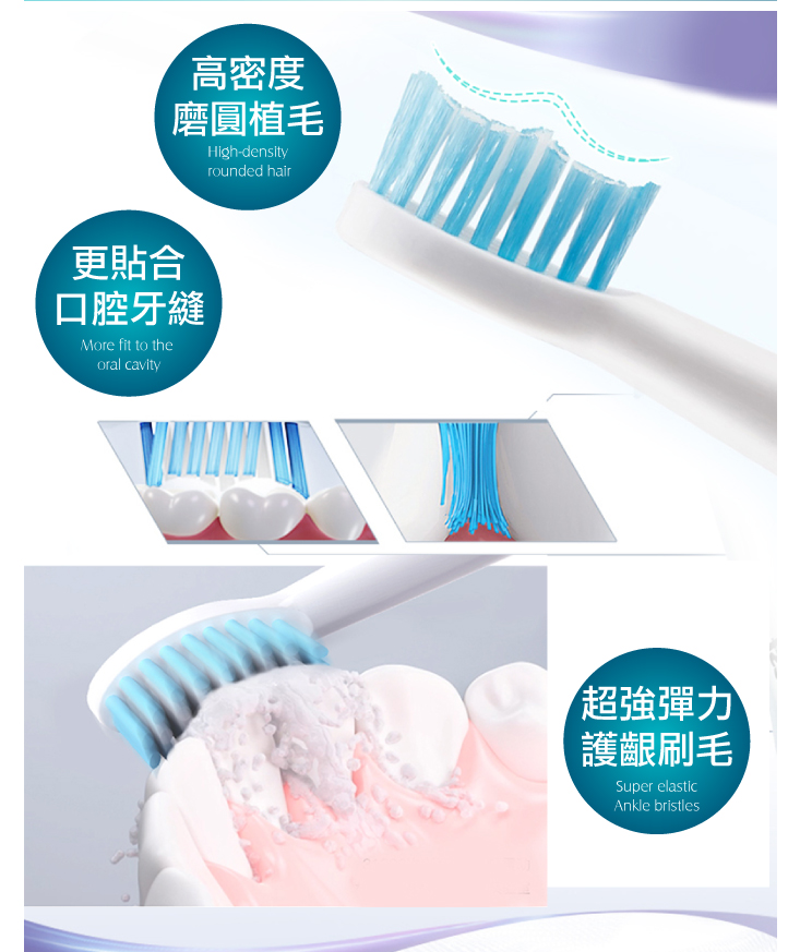 ANDYMAY2 全防水USB充電式全自動智能聲波電動牙刷 AM-N401