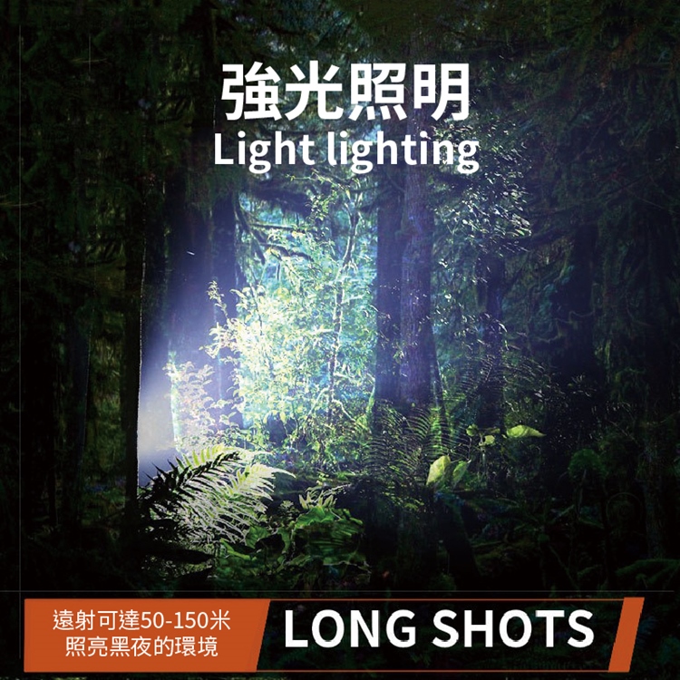 手提可拆卸高亮工作手電筒