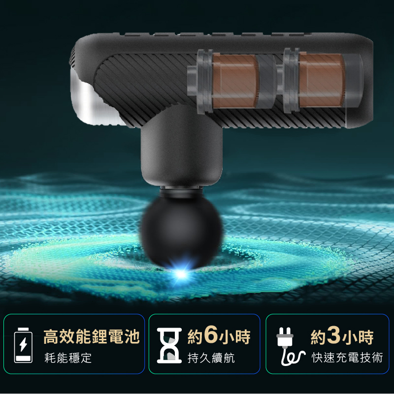 【ELEEELS】充電迷你按摩槍P2 筋膜槍 按摩器