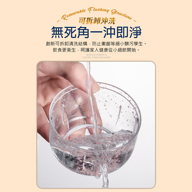 長江 無線大容量電動蒜蓉絞肉調理機 EG-02