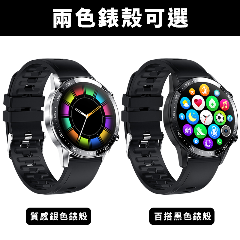 【star candy】小瑞A19智能通話手錶 奈米防爆膜 瘋馬真皮錶帶