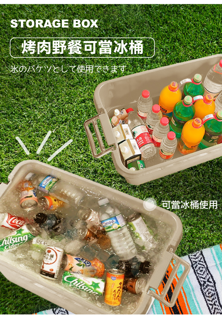 lemonsolo 多功能加厚耐重收納置物箱 露營用品 居家用品 LM-Q200