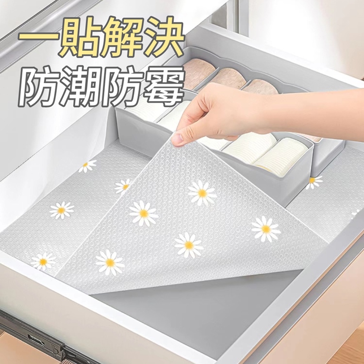 防水防油污印花櫥櫃墊 防滑顆粒 可重複使用 防潮櫥櫃墊