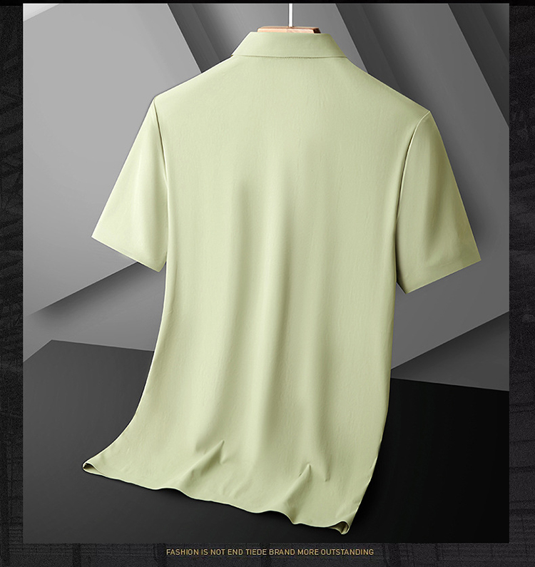 商務紳士高彈性免燙冰絲POLO衫 涼感上衣 L-6XL 8色 透氣吸濕排汗