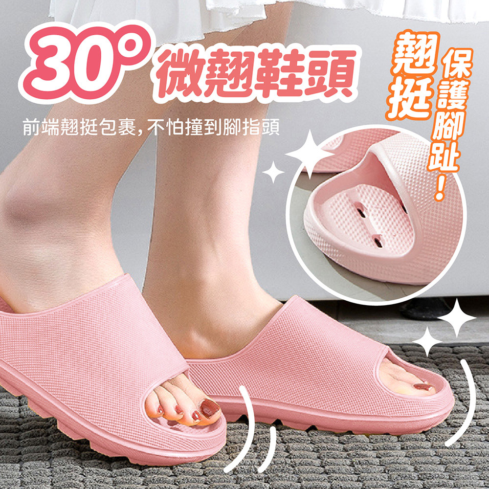 Q彈柔軟EVA超防滑排水拖鞋 36-45