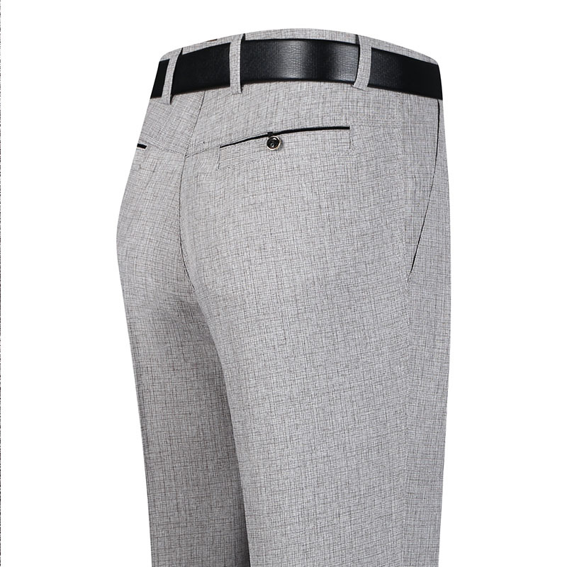 男士簡約時尚透氣涼爽抗皺亞麻褲 棉麻褲 休閒褲 西裝褲 4色 涼感冰絲