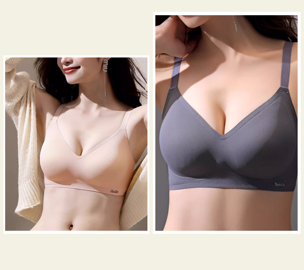 果凍軟提拉支撐固定杯無鋼圈內衣 兩款任選
