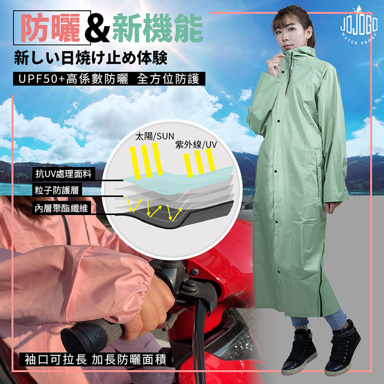 升級版雙側開速乾風雨衣
