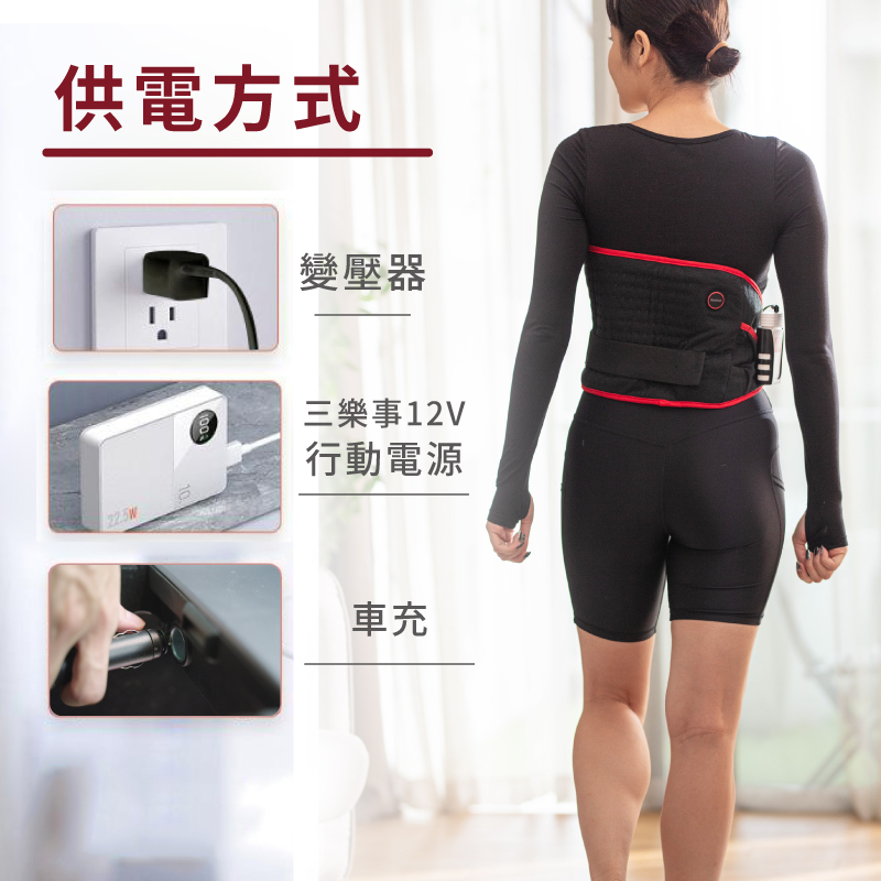 【Sunlus 三樂事】行動智能熱敷墊環繞多部位 SP1408