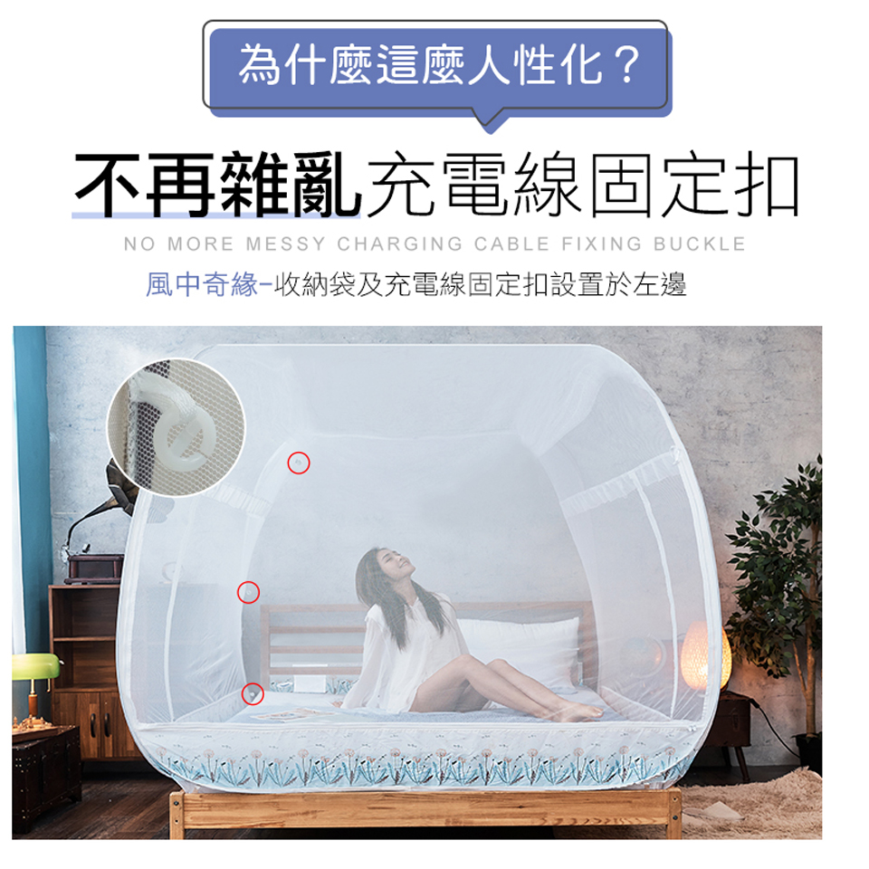 J-bedtime 超大頂級專業加高方頂三開門加大蚊帳(森林麋鹿)