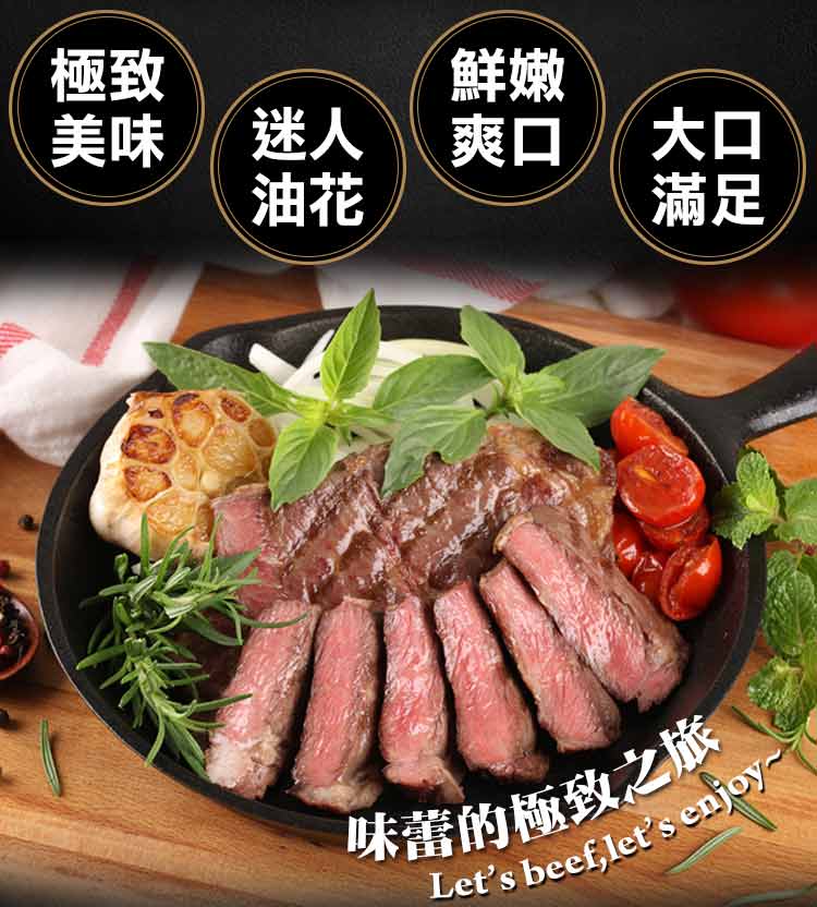 【享吃肉肉】美國頂級雪花翼板牛排 250g/1份/包