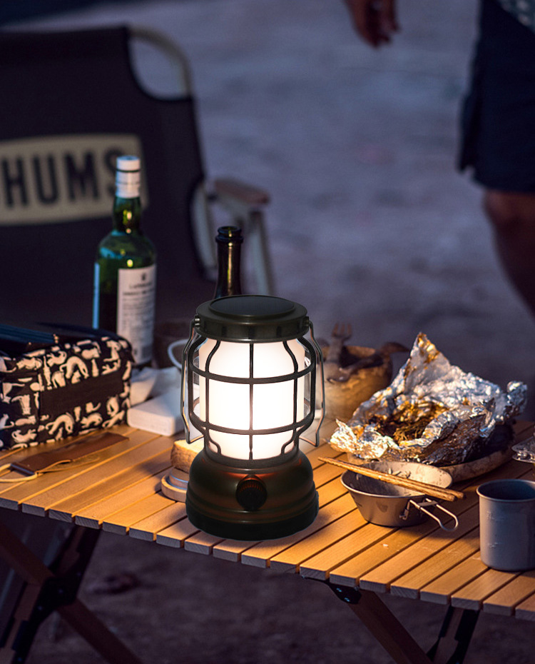 手提便攜USB太陽能露營燈