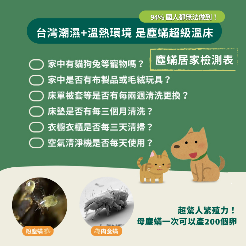 【TanTo塵螨捕快】高效除螨片超值組(6片/盒)塵螨誘捕貼