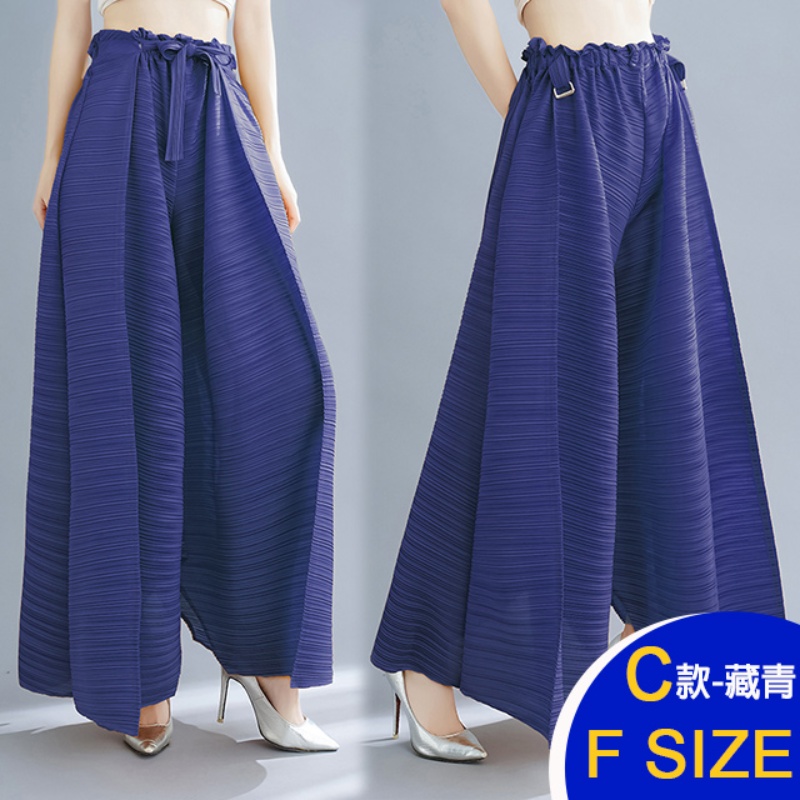 韓國進口三宅風褶皺壓褶褲任選(皺褶 壓褶 秋裝)