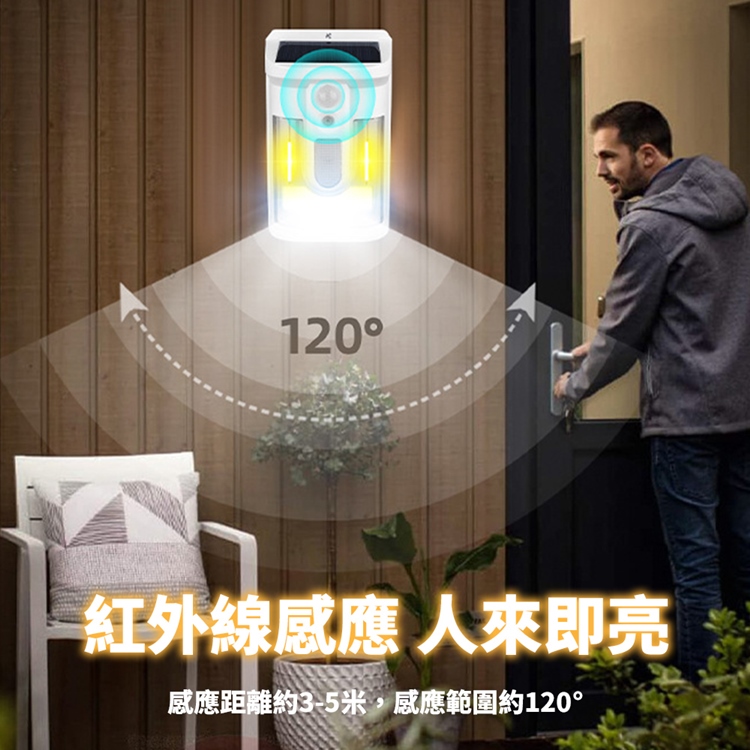 智能光控太陽能感應照明燈 防水感應燈 太陽能燈