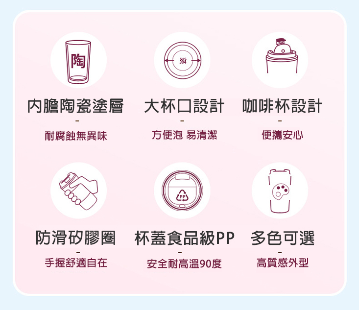 陶瓷層內膽不鏽鋼保溫杯
