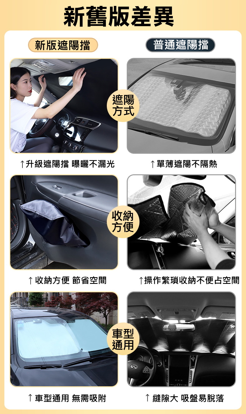 新款雙層加厚隔熱汽車前擋遮陽擋板