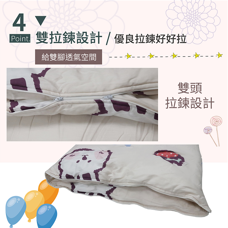 【TRP】兒童冬夏純棉兩用舖棉書包睡袋(多款任選)