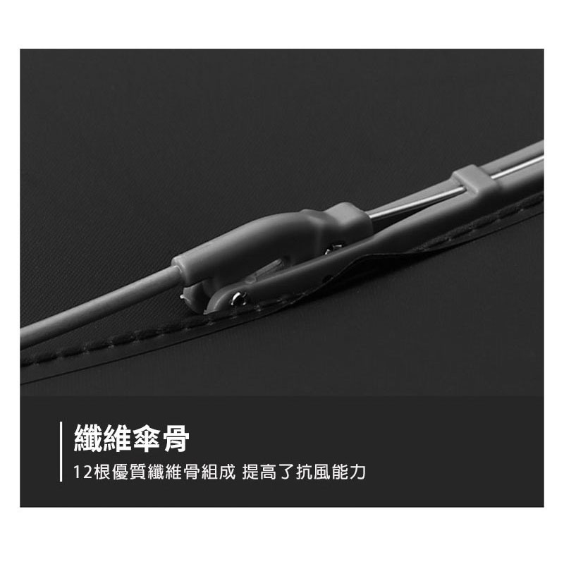 長江 12骨LED自動開收大傘面黑膠反向傘(自動折傘/安全照明/抗強風/防斷裂/抗UV/UV-12)