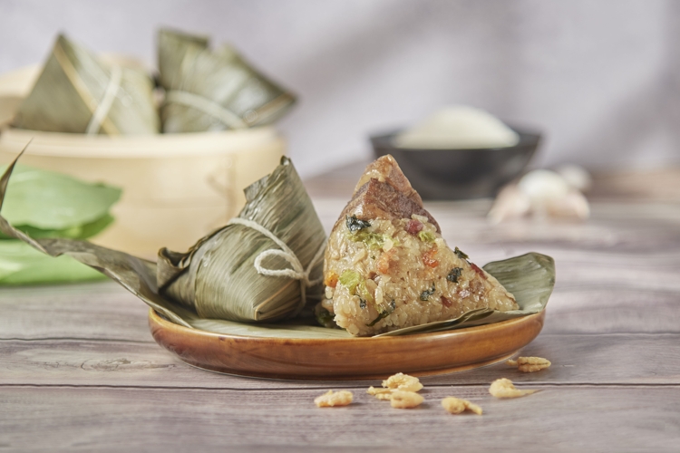 【紅豆食府】上海菜飯鮮肉粽禮盒/雙享粽禮盒(鮮肉粽+豆沙粽)4顆/盒 粽子 甜粽